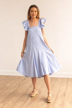 Load image into Gallery viewer, The Stella Blue Linen Versi Dress