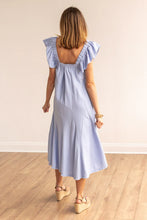 Load image into Gallery viewer, The Stella Blue Linen Versi Dress
