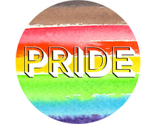 Load image into Gallery viewer, Gay Pride Wreath Sign, Welcome Friends, Wreath Attachment