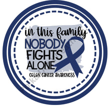 Load image into Gallery viewer, Colon cancer awareness sign, Colon cancer awareness decor Wreath Attachment