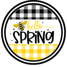 Load image into Gallery viewer, Everyday Welcome Sign, Metal Wreath Attachment, Bee Home Decor, Farmhouse Decoration