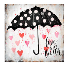 Load image into Gallery viewer, Valentine Metal Sign, Rustic Spring love sign, Valentines Day decoration for home