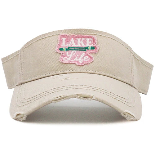 158 - Lake Life Visor - Stone
