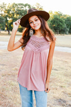 Load image into Gallery viewer, Undeniable Beauty Crochet Tank, Pink
