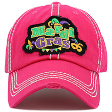 Load image into Gallery viewer, Mardi Gras Hat - Black, Pink &amp; Purple
