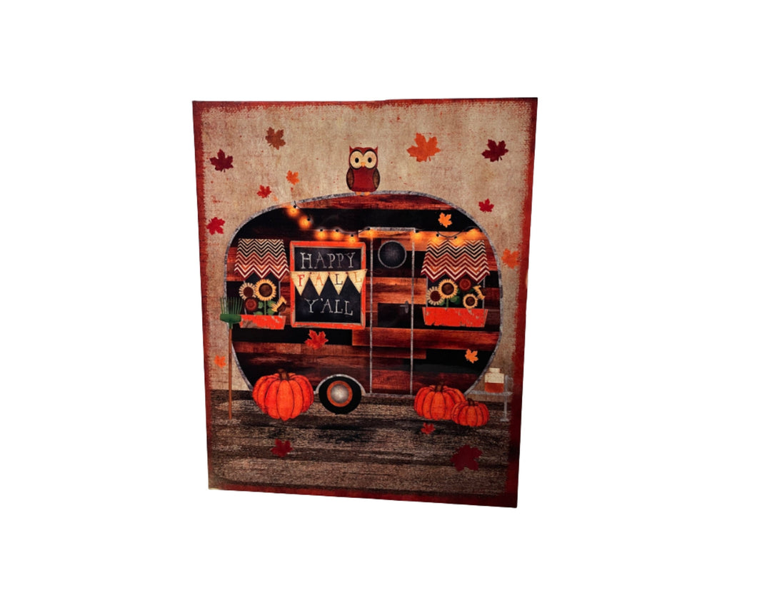 Fall Sign, Fall Wreath Attachment, Camper Sign