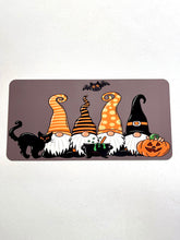 Load image into Gallery viewer, Halloween spooky gnome Wreath Sign, Gnome Decor, Everyday Wreath Attachment
