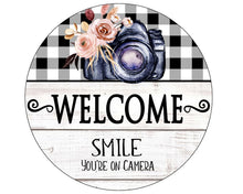 Load image into Gallery viewer, Welcome Spring Sign, Spring Wreath Attachment, Welcome Wreath Sign
