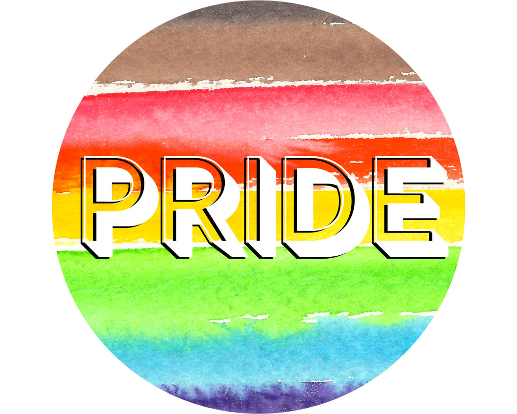 Gay Pride Wreath Sign, Welcome Friends, Wreath Attachment