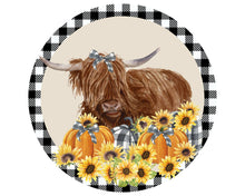 Load image into Gallery viewer, Farmhouse Welcome Sign, Wreath Attachment, Farmhouse Cow Decoration
