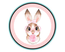 Load image into Gallery viewer, Spring Wreath Sign, Easter Bunny Sign, Bunny Rabbit Wreath Attachment, Bunny with Glasses sign
