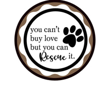 Load image into Gallery viewer, Dog Rescue Sign, Rescue Dog gift,  Dog lover gift for her,  Welcome Wreath Sign
