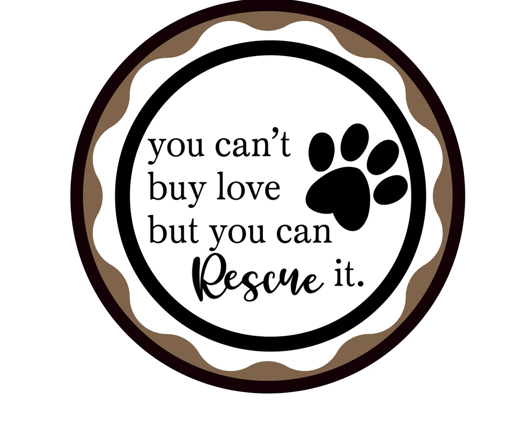 Dog Rescue Sign, Rescue Dog gift,  Dog lover gift for her,  Welcome Wreath Sign
