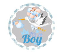 Load image into Gallery viewer, It's a Boy Baby Shower Sign, Baby Shower Decoration, Stork Baby Sign for Home Decor, Welcome Baby
