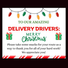 Load image into Gallery viewer, Delivery Driver appreciation sign, Postal man thank you
