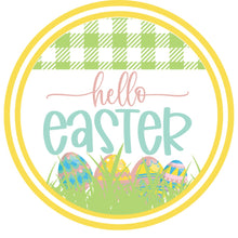 Load image into Gallery viewer, Spring Wreath Sign, Easter Bunny Sign, Metal Wreath Attachment

