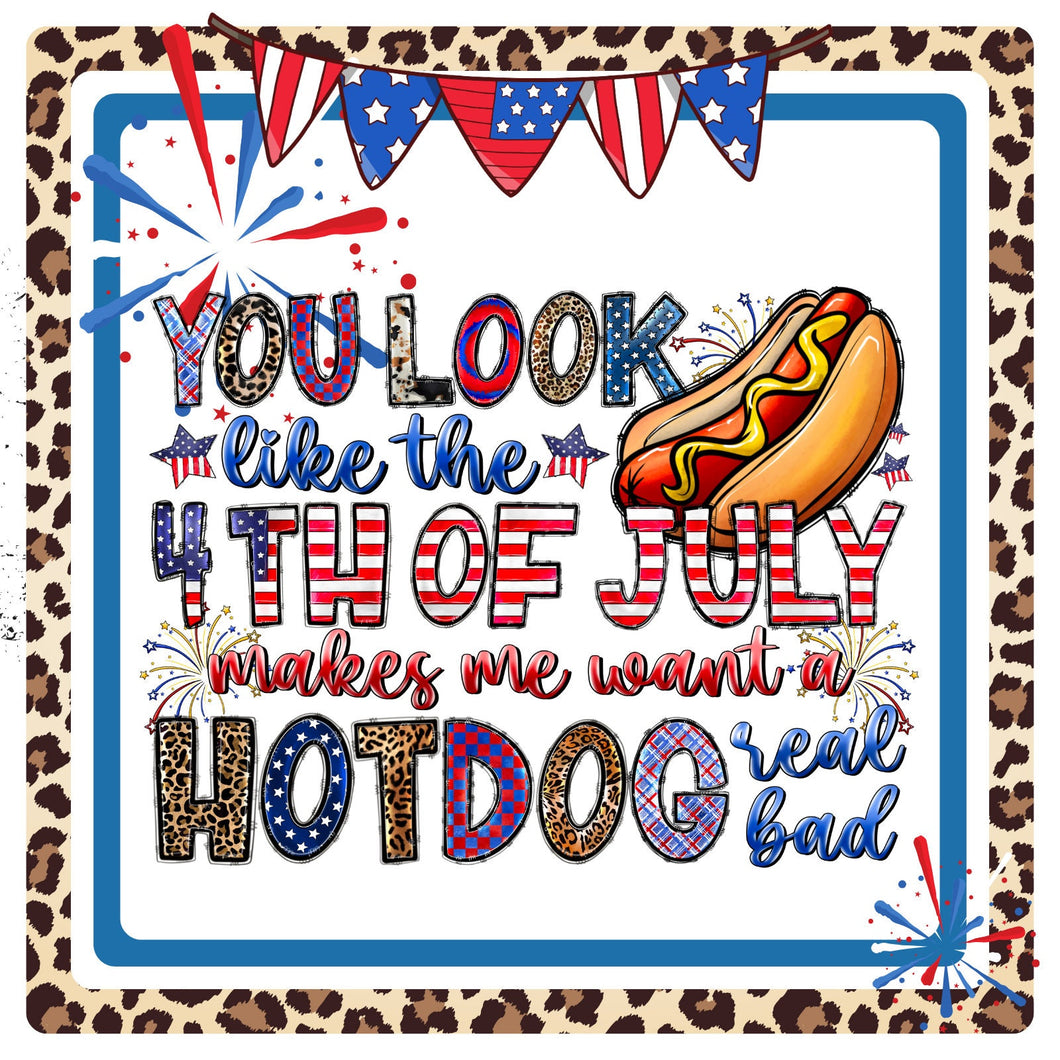 Patriotic metal sign for wreath,  Wreath Attachment, 4th of July Summer Wreath Rail attachment, summer bbq sign, hot dog decor