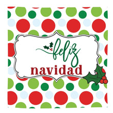 Load image into Gallery viewer, Feliz Navidad Sign, Christmas Wreath Attachment, Mexican Christmas, Metal Wreath Sign, Spanish Merry Christmas
