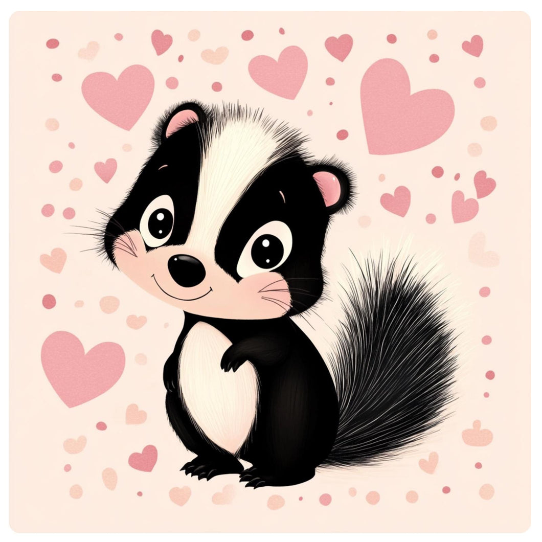 Skunk for Valentines Day wall art, Love stinks Valentine Sign, Valentine Mail, Wreath sign for Valentines Day